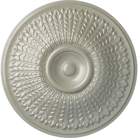 Ekena Millwork Modena Ceiling Medallion (Fits Canopies up to 5 1/4"), Hnd-Painted Flash Copper, 23 1/2"OD x 3 1/2"P CM23MOFCS